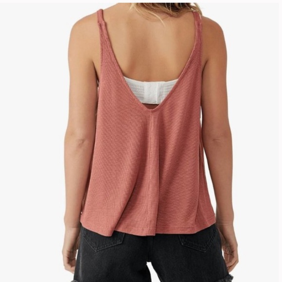 Free People Intimately burnt clay Tank top flowy NWOT - Picture 5 of 7